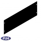 4u Black Steel Rack Panel
